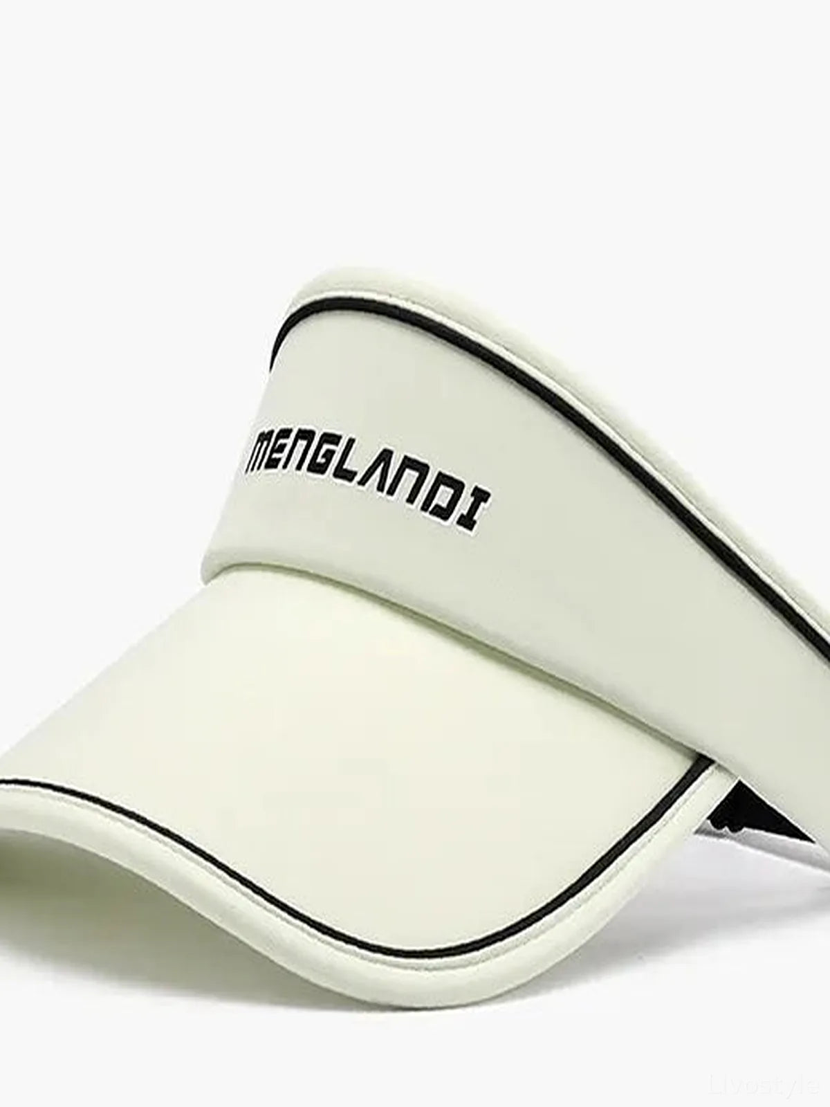 Letter Graphic Adjustable Sun Hat — detail view — Livostyle