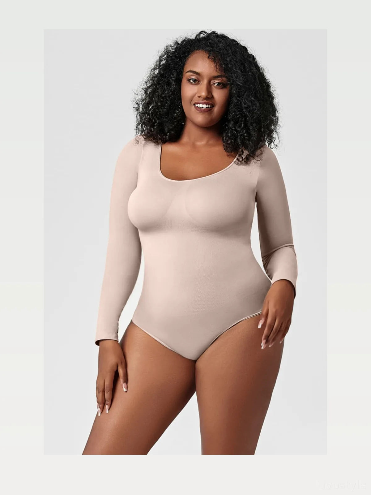 Long Sleeve Shaping Bodysuit — styled showcase — Livostyle