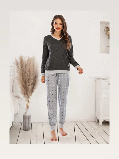 Long Sleeve Top and Polka Dot Pants Set — styled showcase — Livostyle
