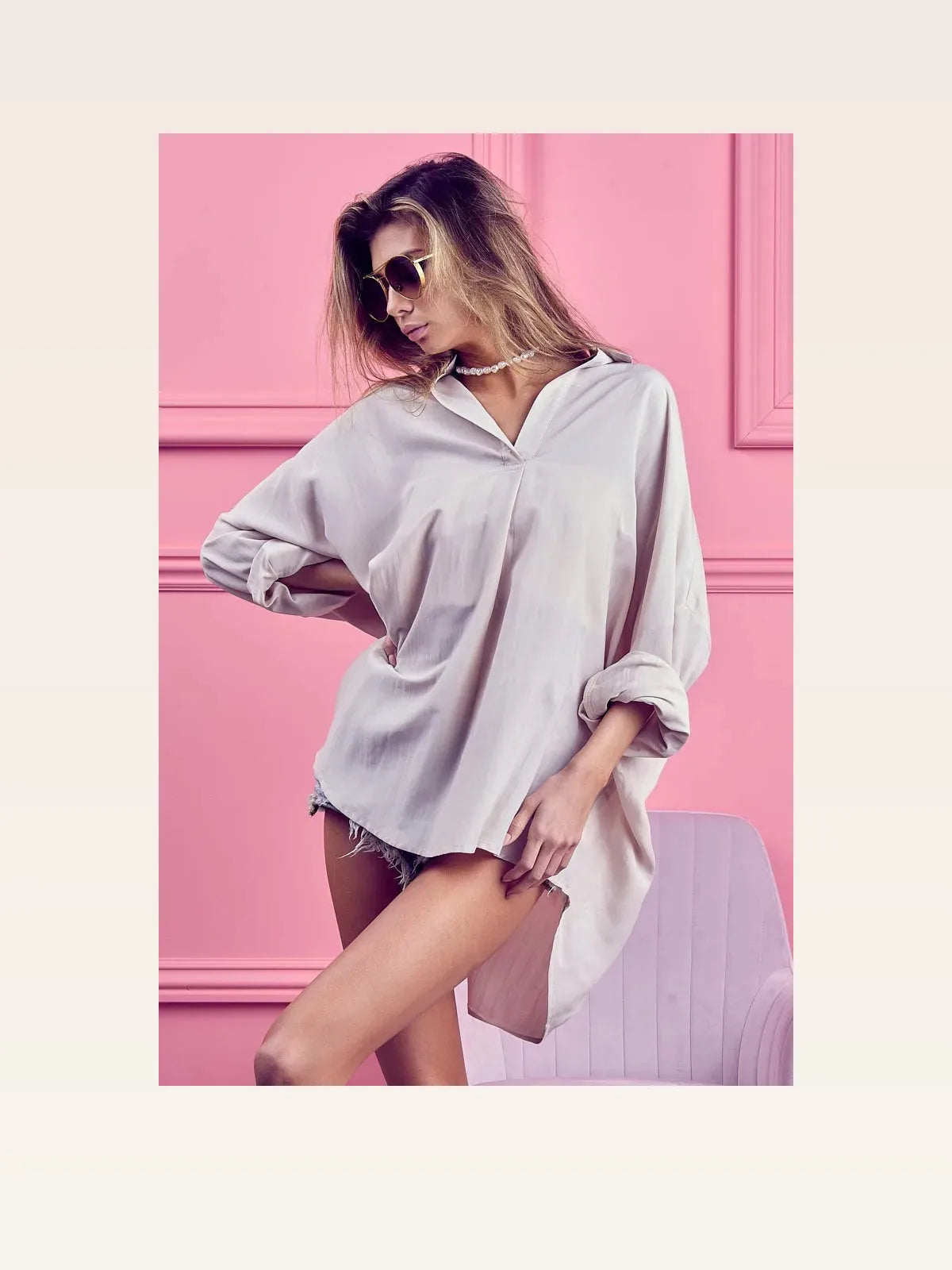 Casual Loose Fit Cotton Shirt - Versatile & Comfortable — styled showcase — Livostyle