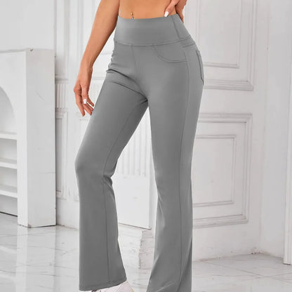 Lovelet High Waist Active Pants with Pockets — square view — Livostyle