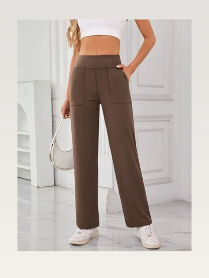 Lovelet High Waist Active Pants with Pockets — styled showcase — Livostyle