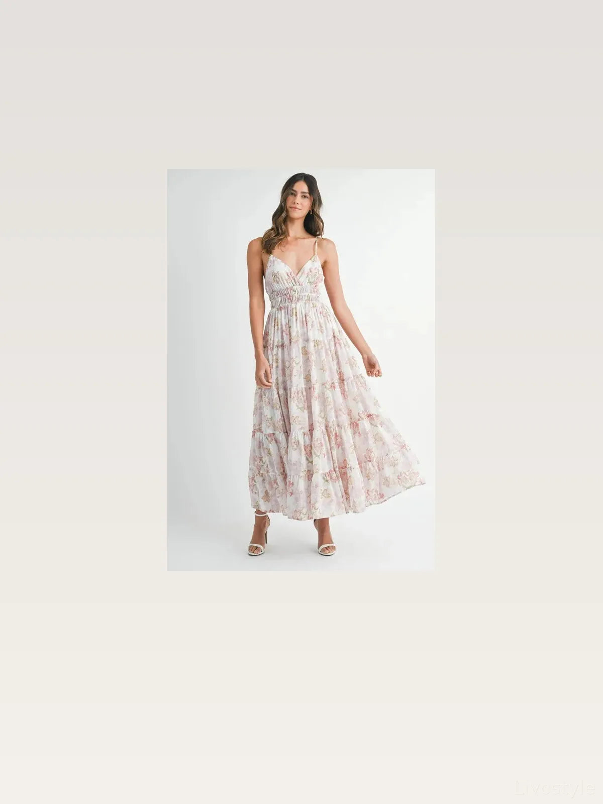 Floral Print Tiered Cami Maxi Dress — styled showcase — Livostyle