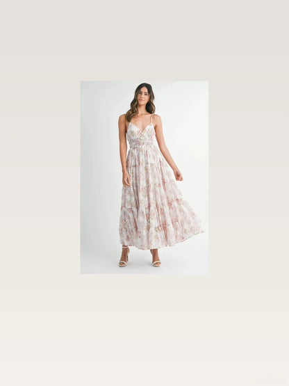 Floral Print Tiered Cami Maxi Dress — styled showcase — Livostyle