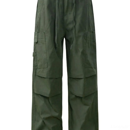 Men's Cargo Pants with Drawstring Hem — square view — Livostyle