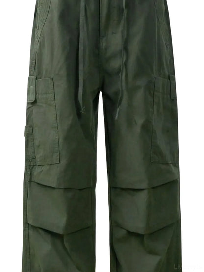Men's Cargo Pants with Drawstring Hem — detail view — Livostyle