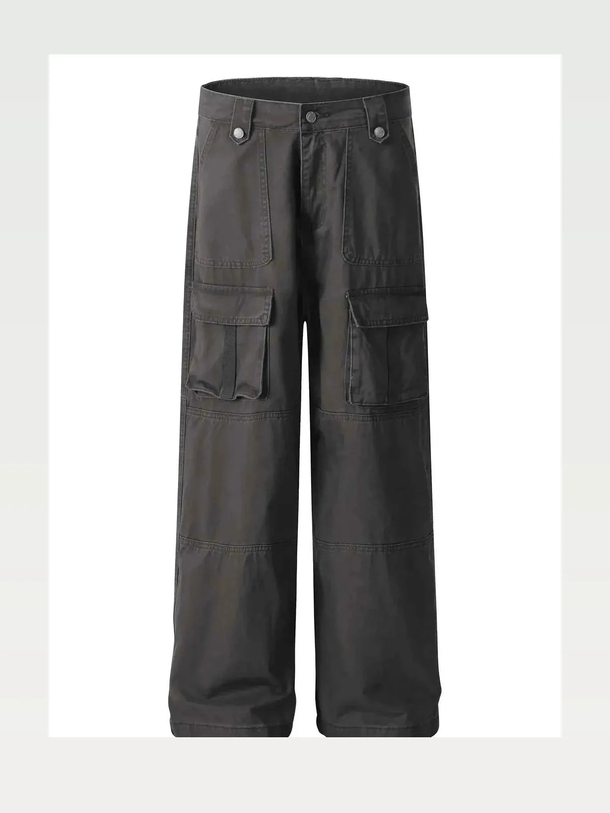 Men's Casual Cargo Wide Leg Pants with Multiple Pockets — styled showcase — Livostyle