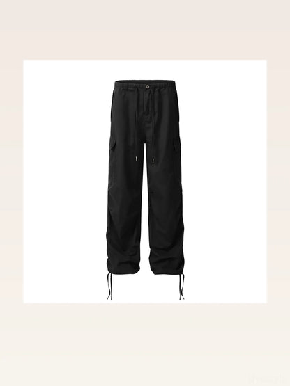 Men's Casual Drawstring Cargo Pants with Multiple Pockets — styled showcase — Livostyle