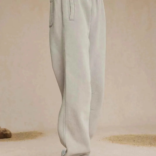 Men's Casual Elastic Waist Cotton Sweatpants — square view — Livostyle