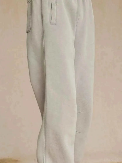 Men's Casual Elastic Waist Cotton Sweatpants — detail view — Livostyle