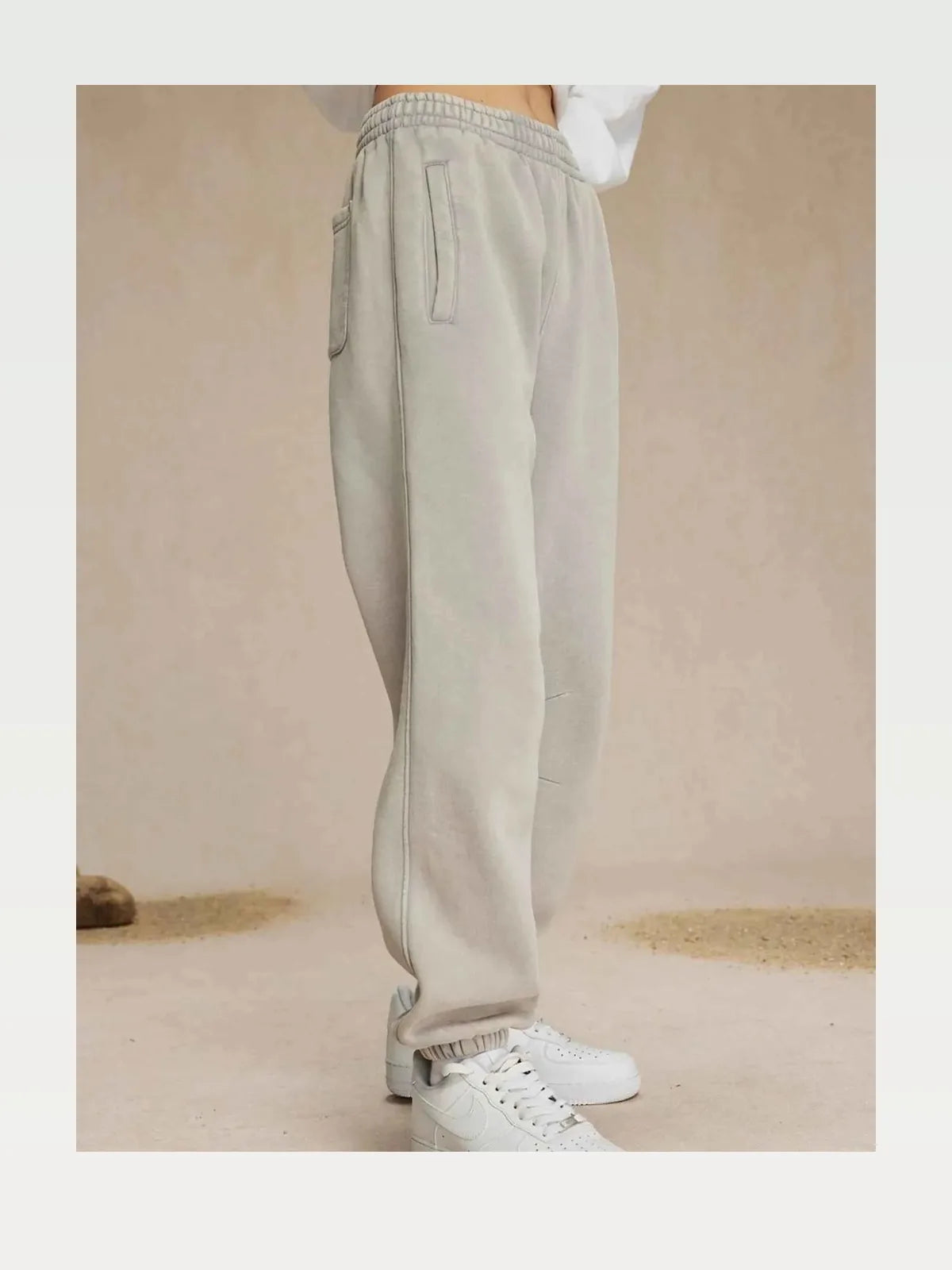 Men's Casual Elastic Waist Cotton Sweatpants — styled showcase — Livostyle