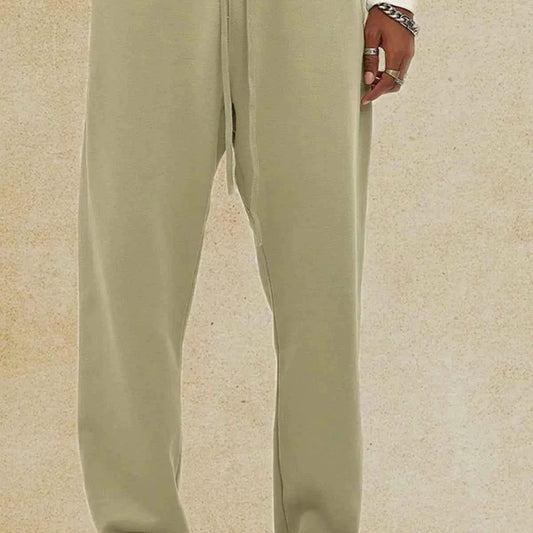Men's Casual Loose Fit Drawstring Sweatpants — square view — Livostyle