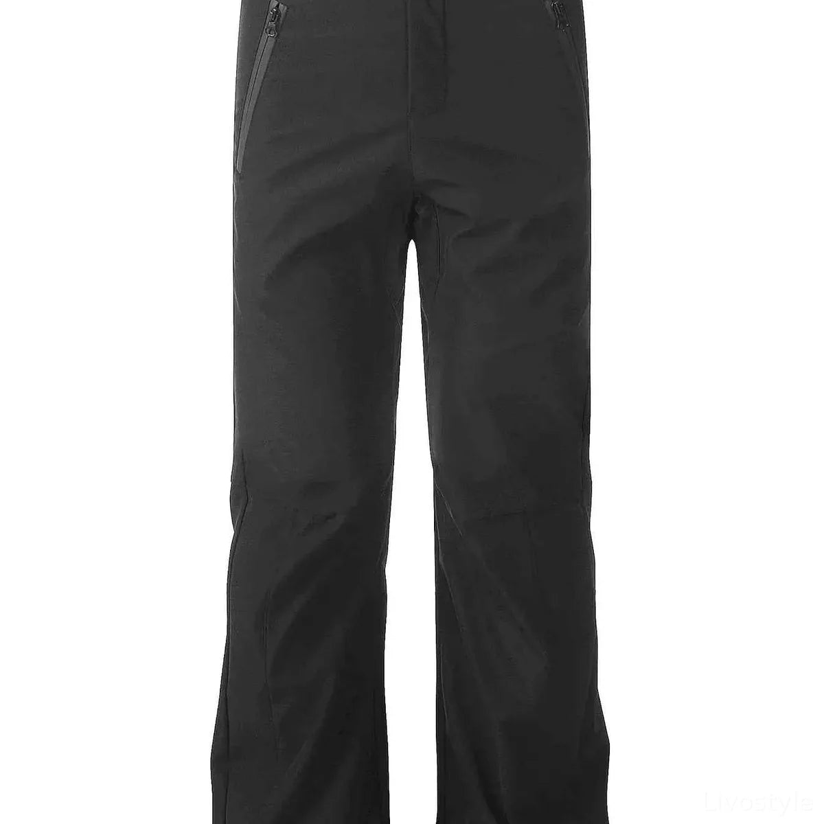 Men's High Waist Slim Straight Pants — square view — Livostyle