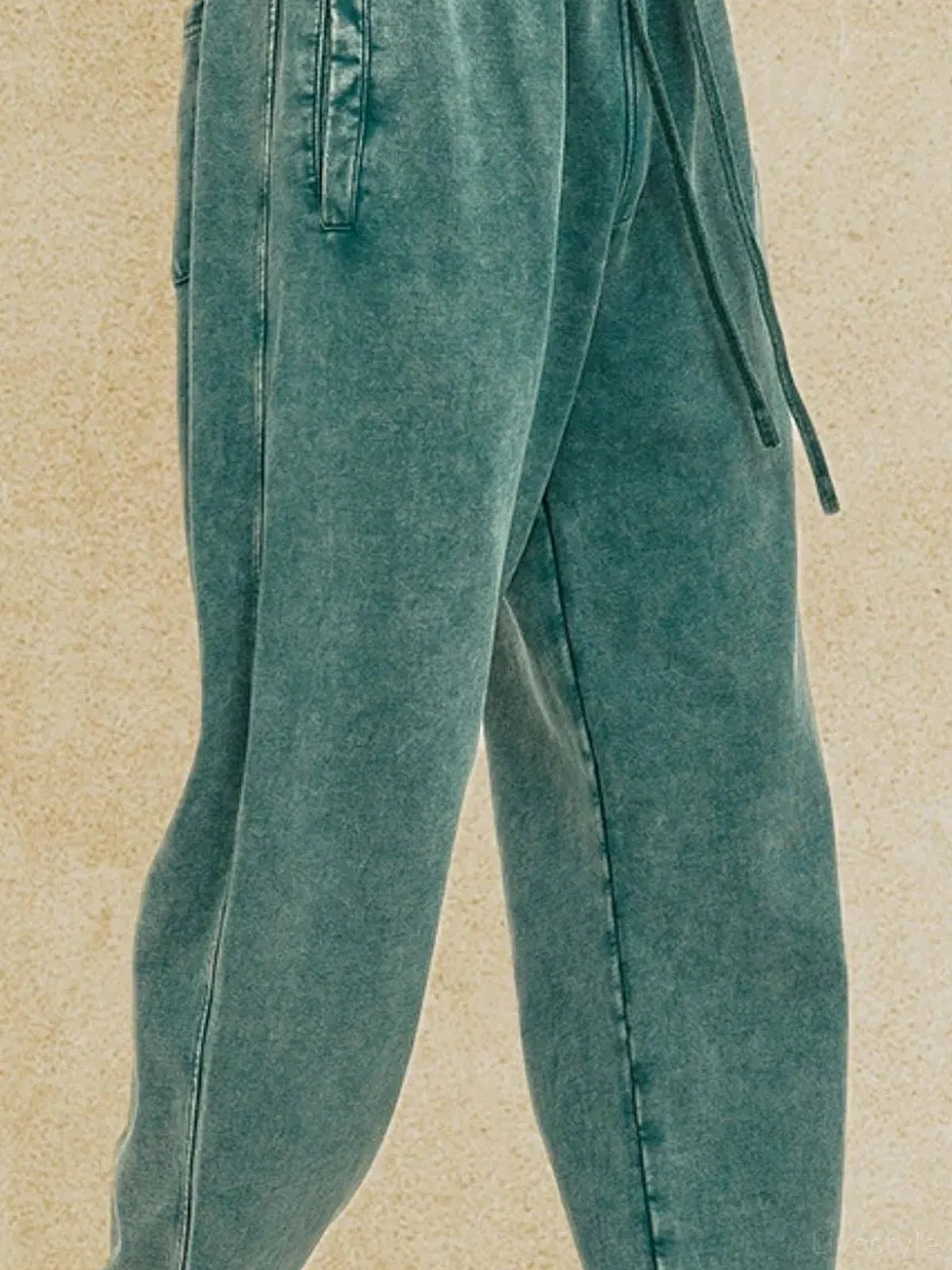 Men's Loose Fit Drawstring Casual Pants — detail view — Livostyle