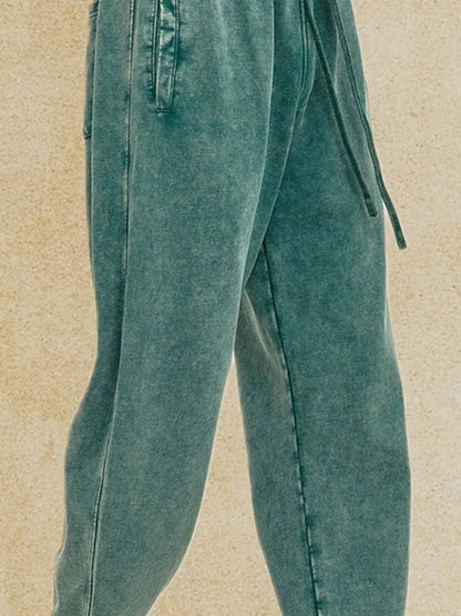 Men's Loose Fit Drawstring Casual Pants — detail view — Livostyle
