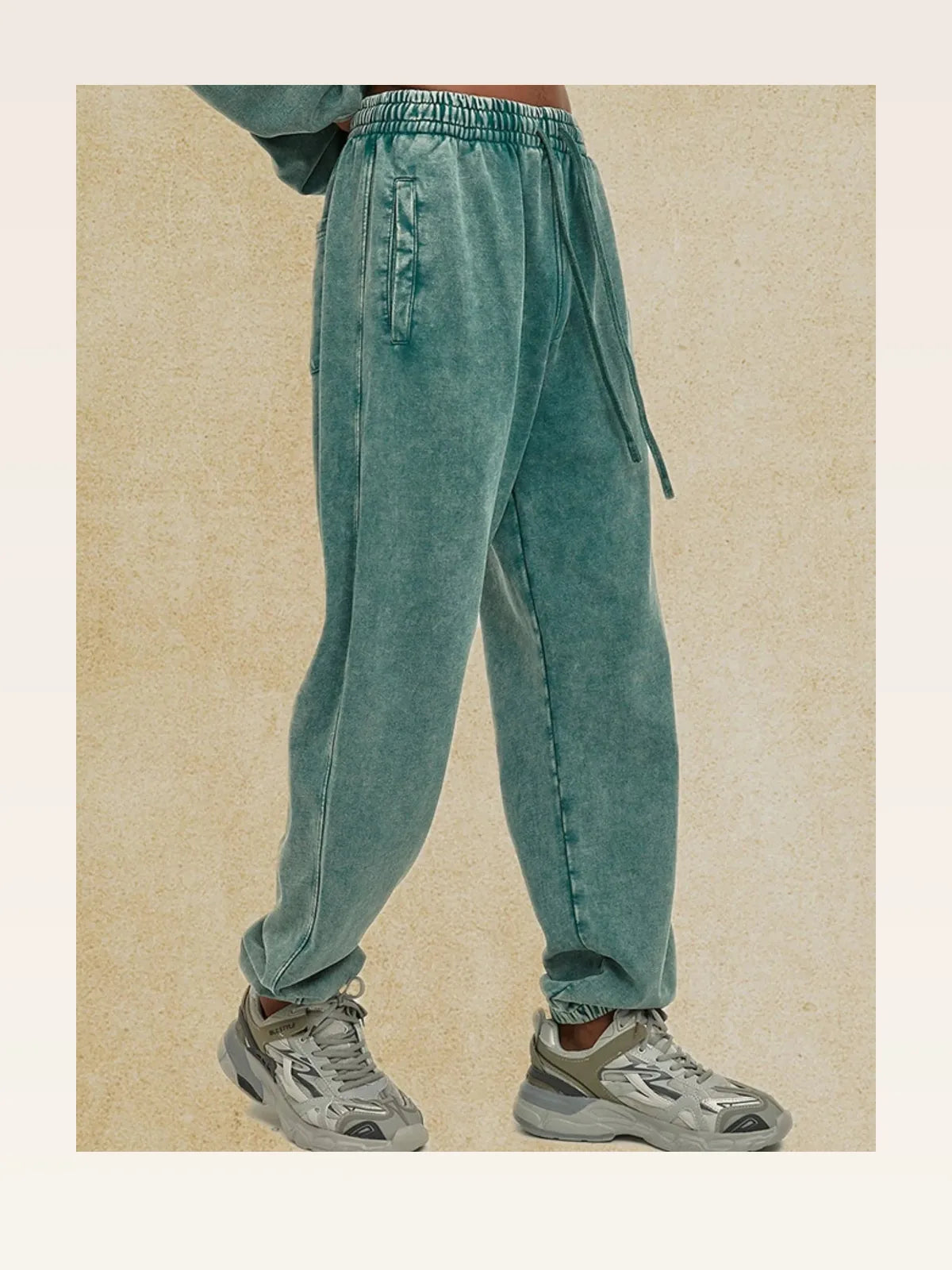 Men's Loose Fit Drawstring Casual Pants — styled showcase — Livostyle