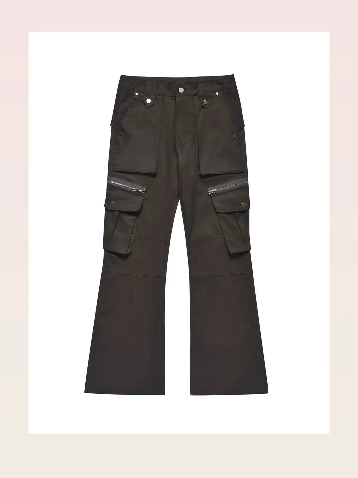 Men's Multi-Pocket Flared Cargo Pants — styled showcase — Livostyle