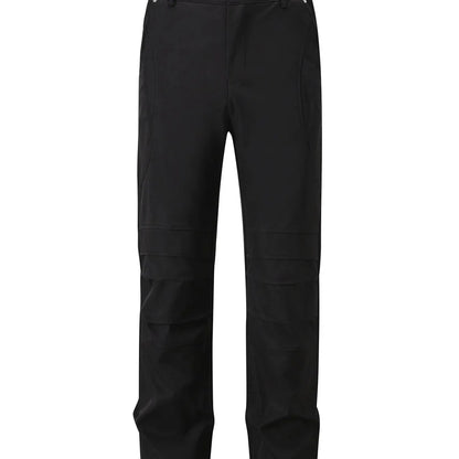 Men's Slim Straight Pants with Ruched Detail — square view — Livostyle
