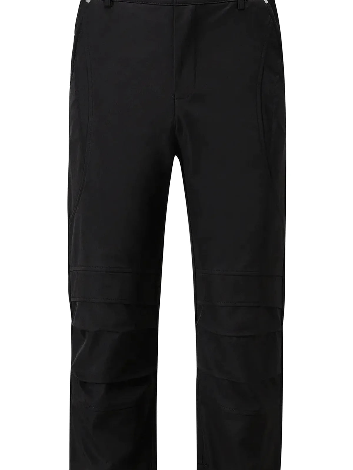 Men's Slim Straight Pants with Ruched Detail — detail view — Livostyle