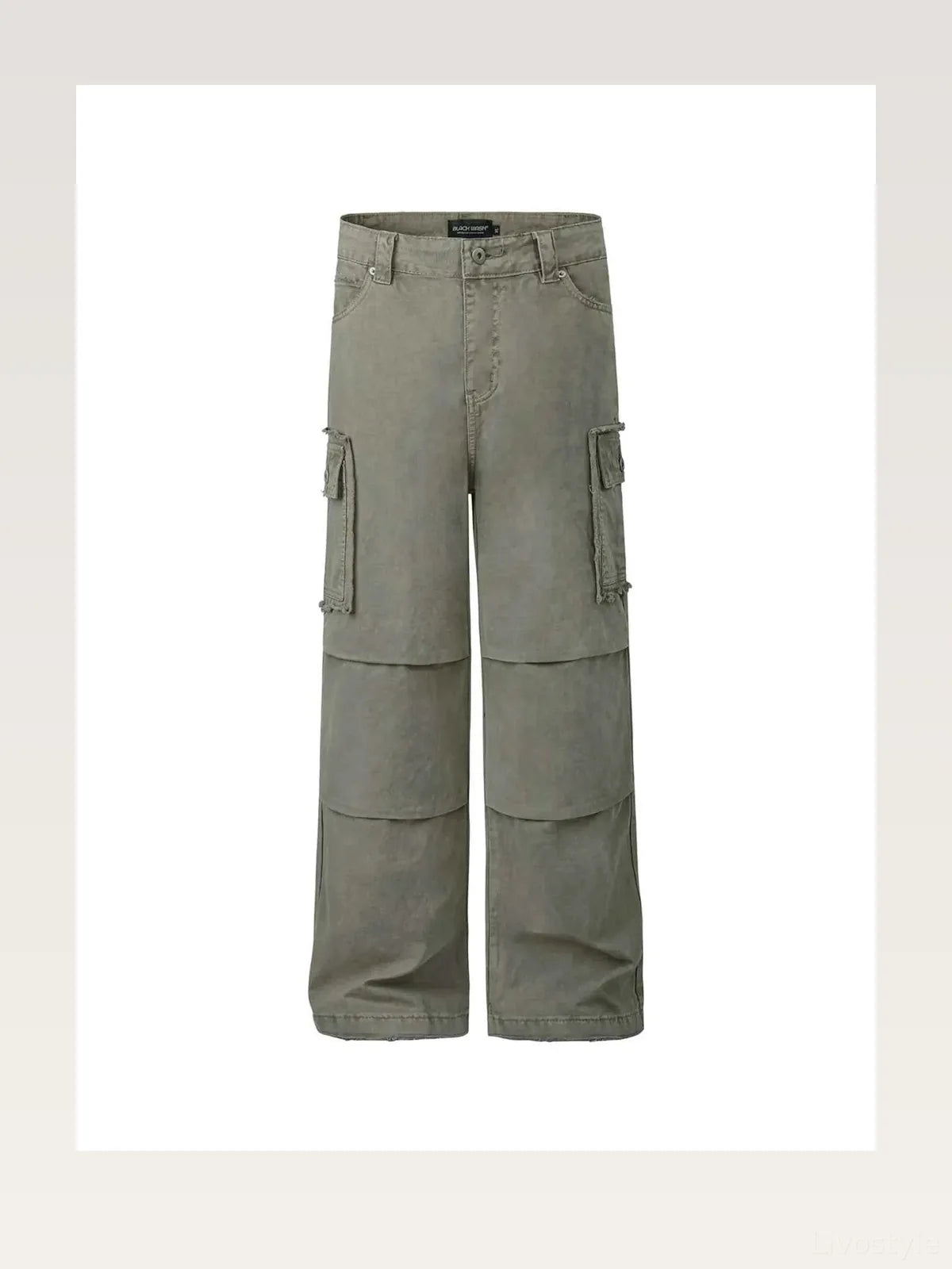 Men's Wide Leg Cargo Pants with Multi-Pockets — styled showcase — Livostyle
