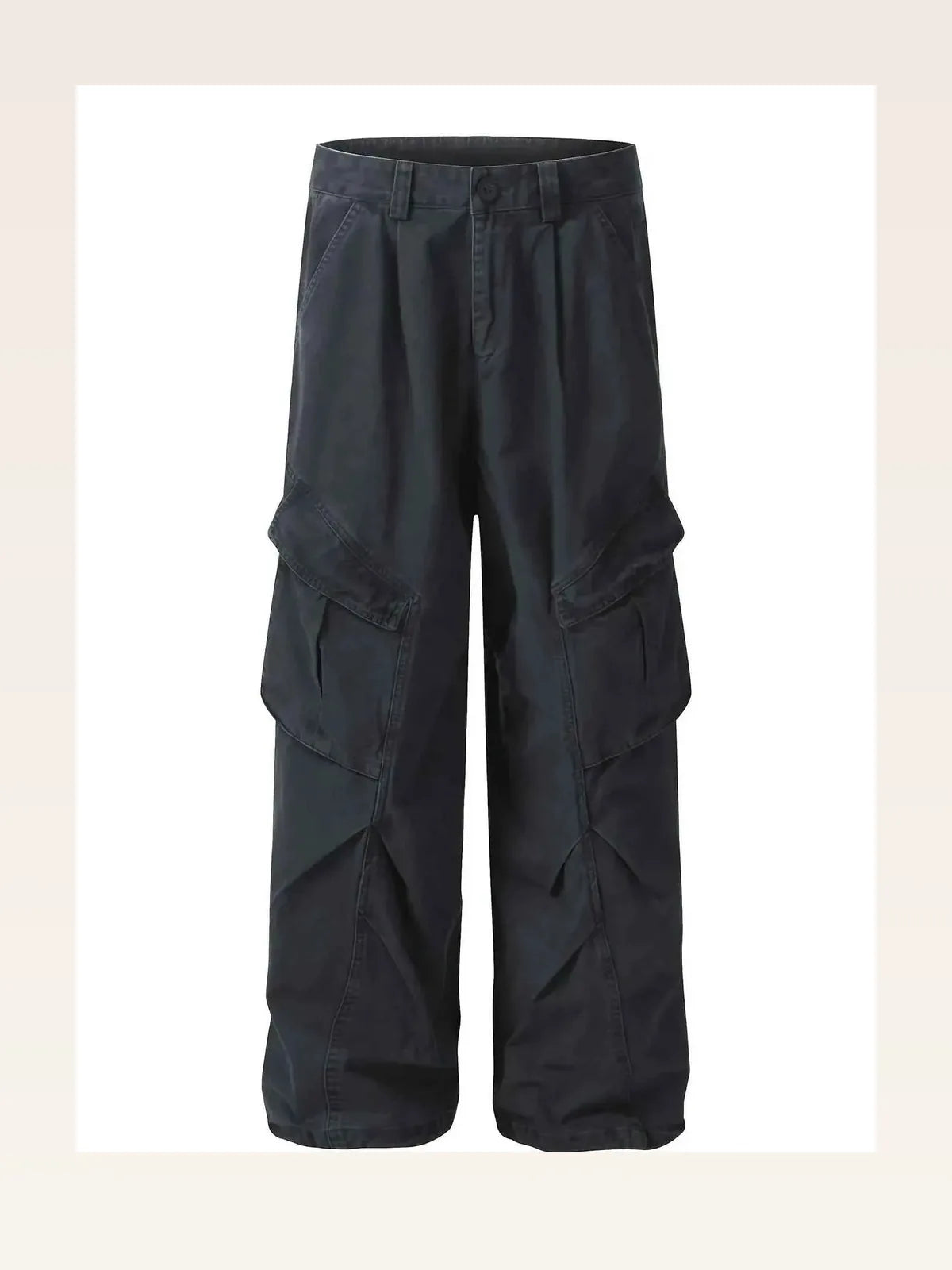 Men's Wide Leg Cargo Pants with Multi Pockets — styled showcase — Livostyle