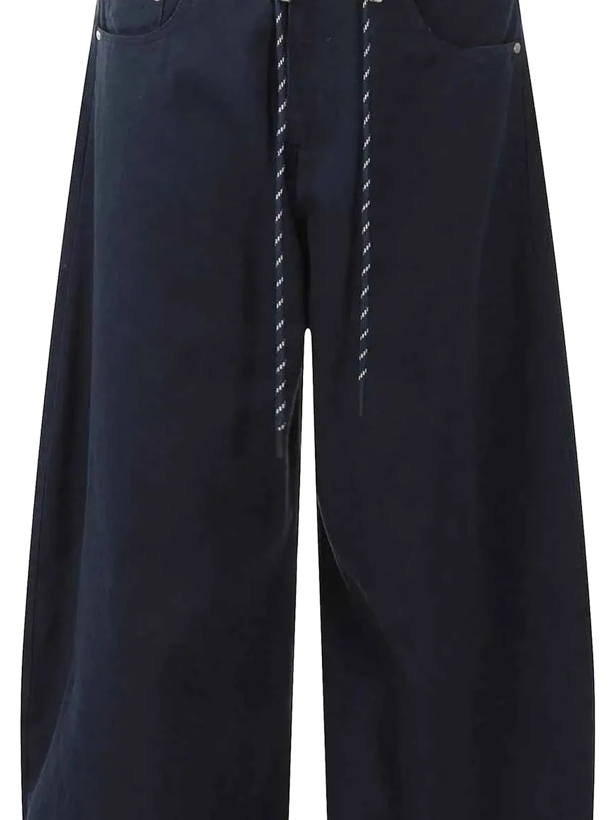 Men's Wide Leg Drawstring Cargo Pants — detail view — Livostyle