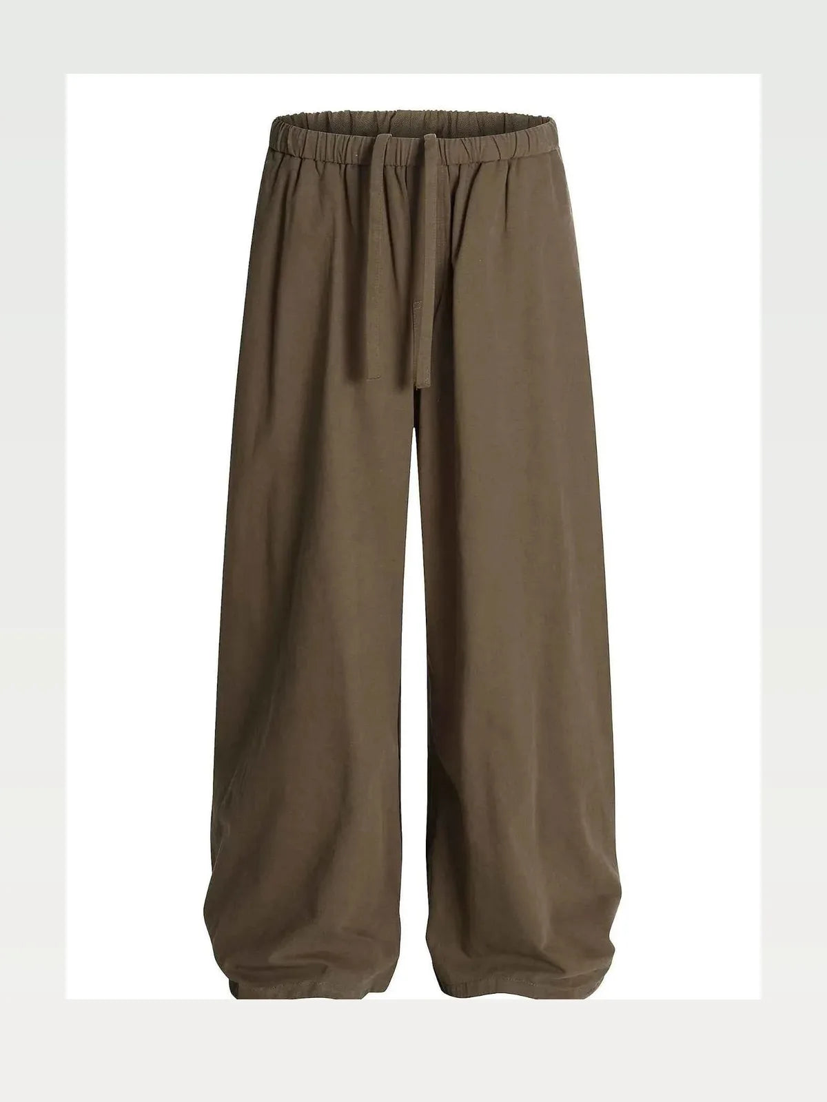 Men's Wide Leg Drawstring Elastic Waist Pants — styled showcase — Livostyle