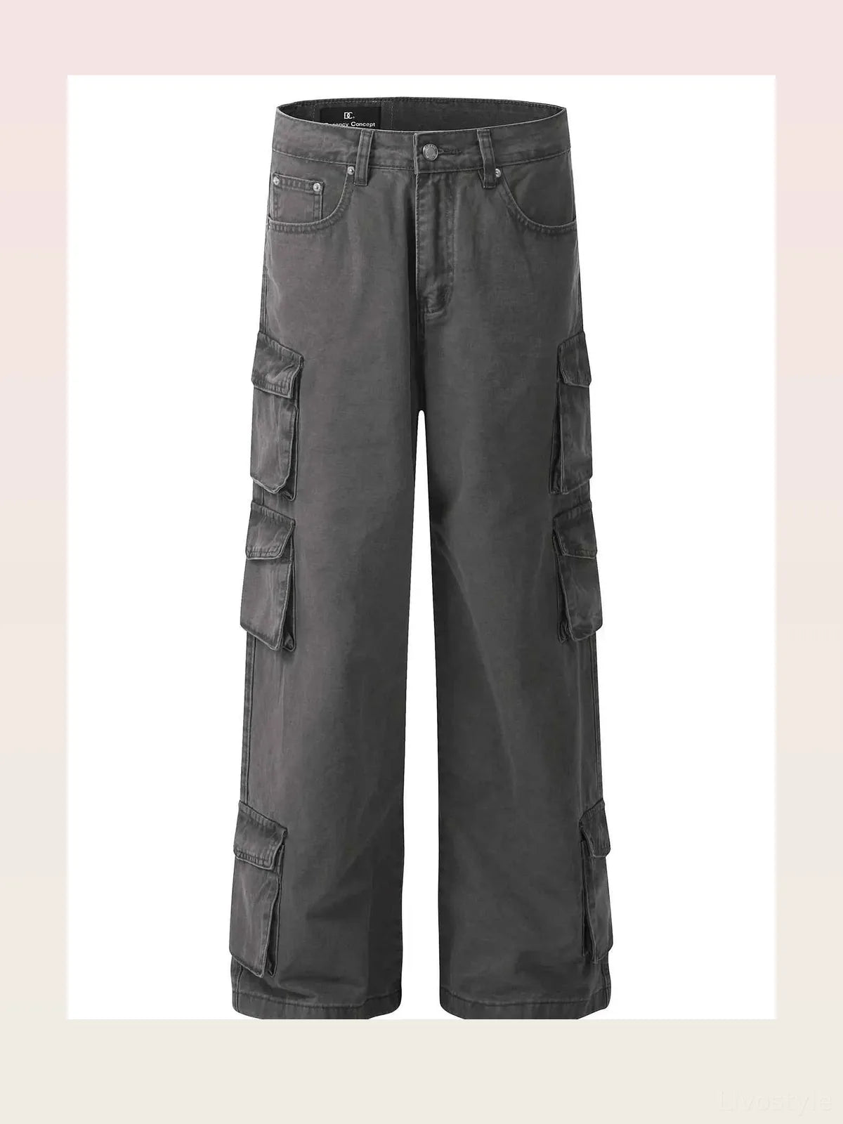 Men's Wide Leg Multi-Pocket Cargo Pants — styled showcase — Livostyle