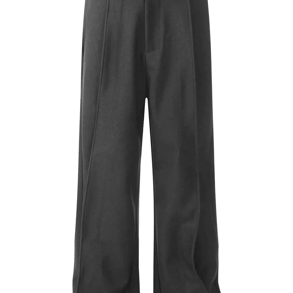 Men's Wide Leg Pants with Pleated Front — square view — Livostyle
