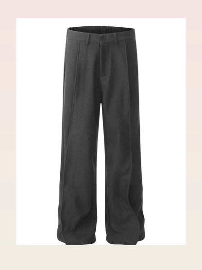 Men's Wide Leg Pants with Pleated Front — styled showcase — Livostyle