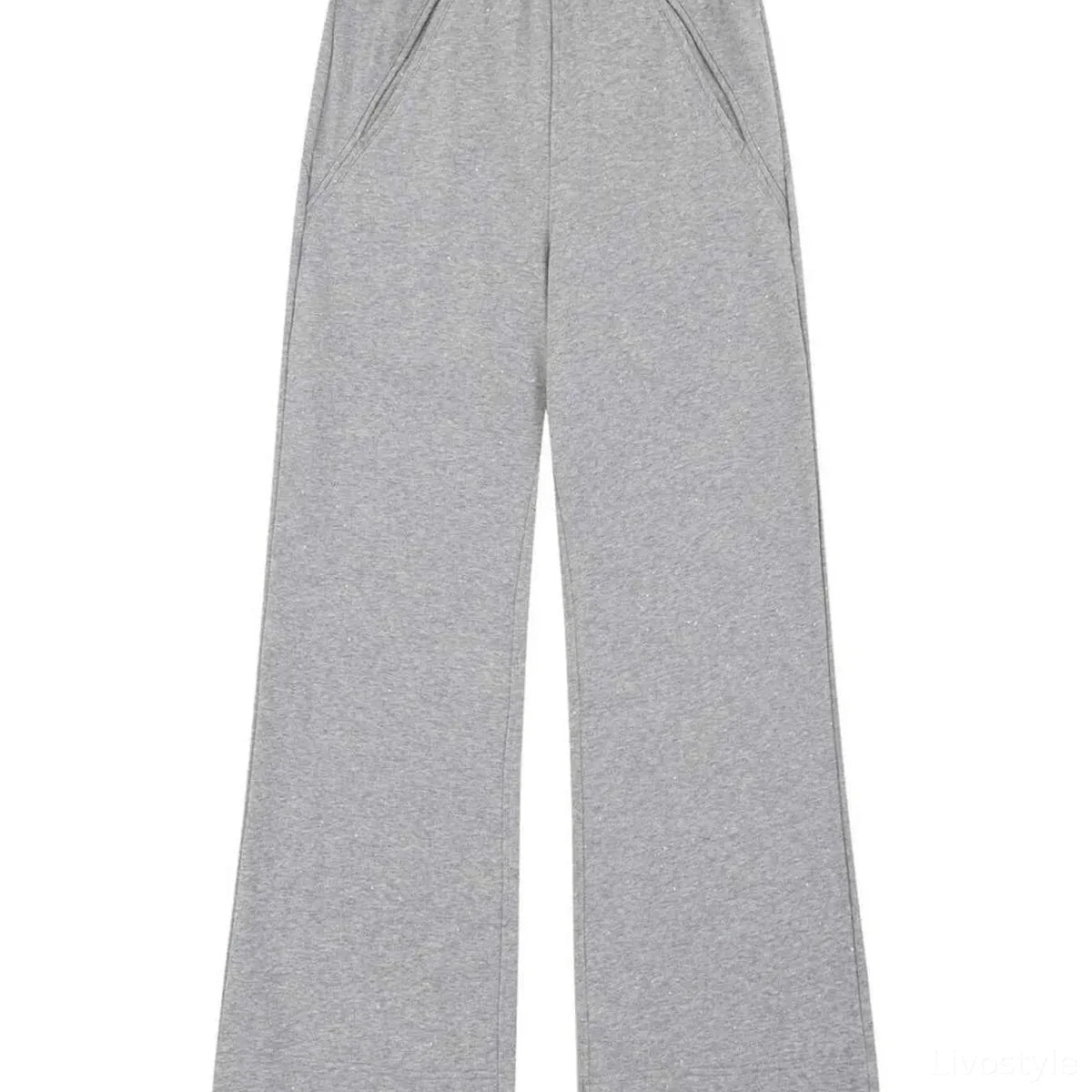 Men's Wide Leg Pants with Pockets — square view — Livostyle
