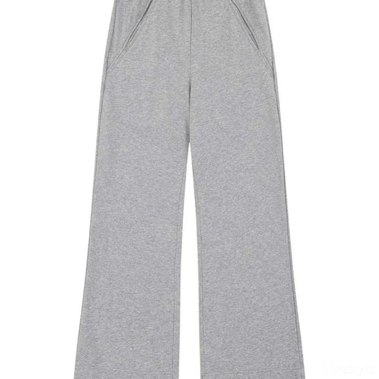 Men's Wide Leg Pants with Pockets — square view — Livostyle
