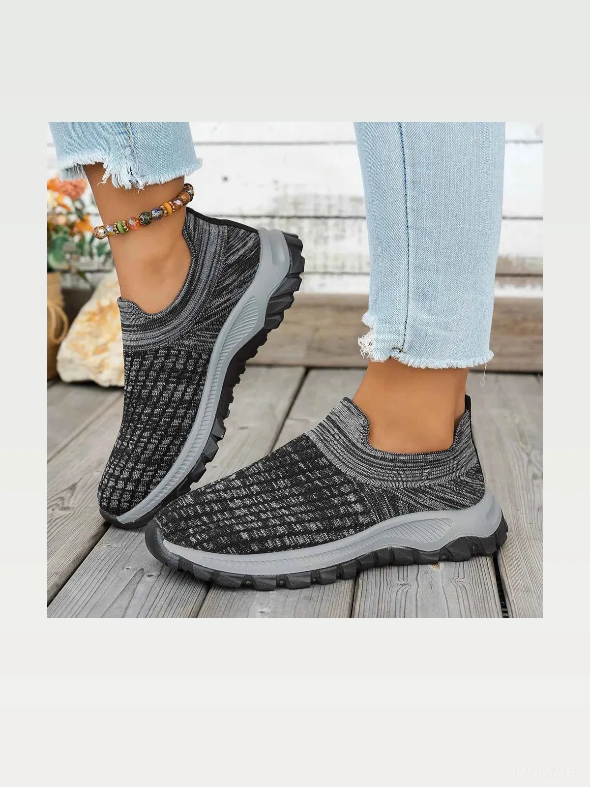 Mesh Round Toe Platform Athletic — styled showcase — Livostyle