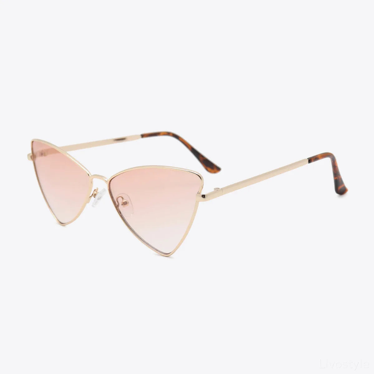 Metal Frame Cat-Eye Sunglasses — square view — Livostyle