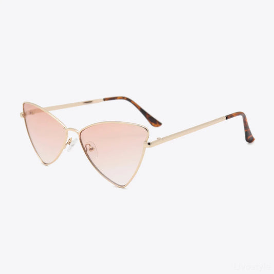 Metal Frame Cat-Eye Sunglasses — square view — Livostyle