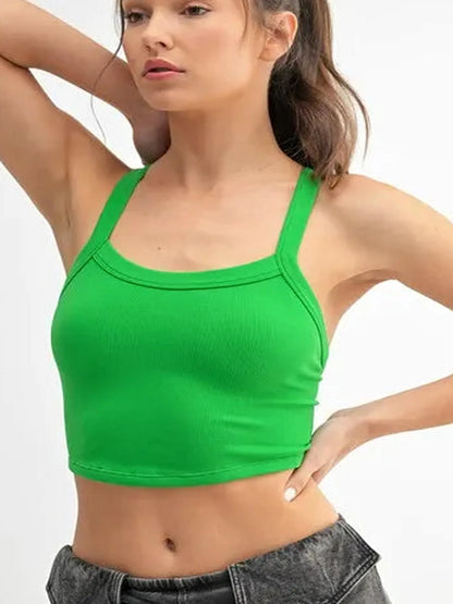 Seamless Solid Cami — detail view — Livostyle