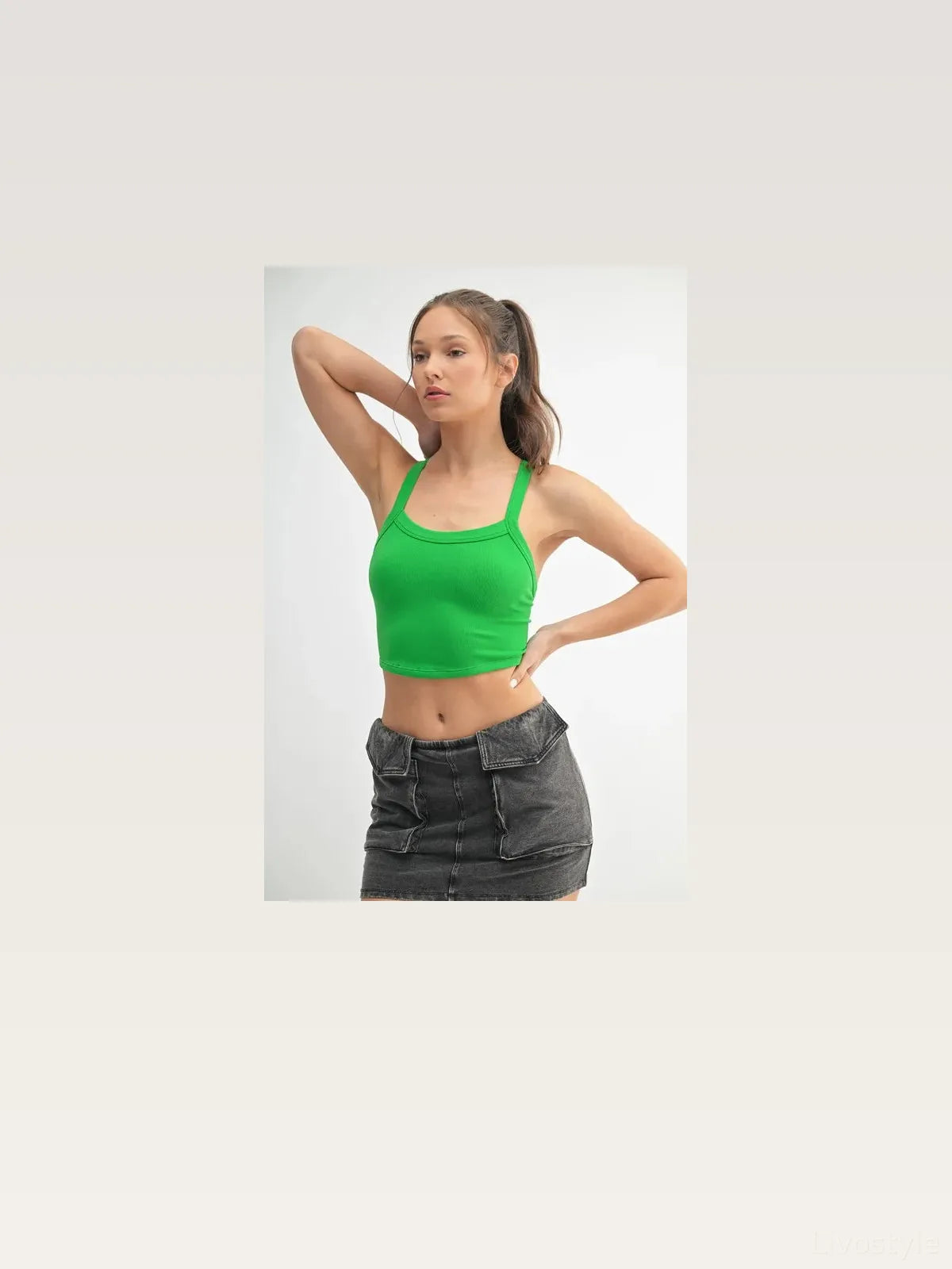 Seamless Solid Cami — styled showcase — Livostyle