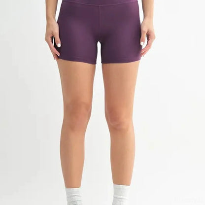 Venice Cloud Light Contour Biker Shorts in MERLOT — square view — Livostyle