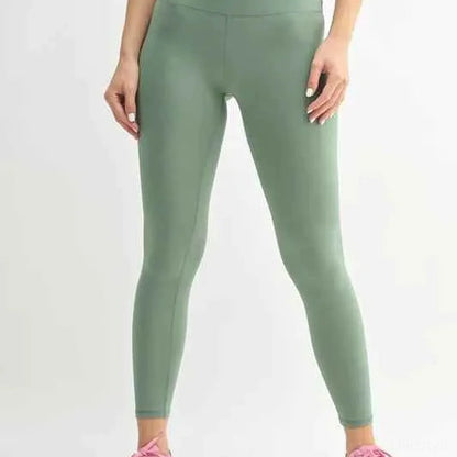 Venice Cloud Light Contour High-Waisted Leggings in MOSS — square view — Livostyle