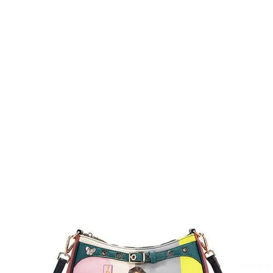 Crescent Shaped Crossbody Bag — square view — Livostyle