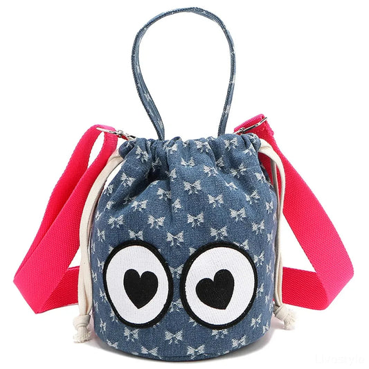 Drawstring Bucket Bag — square view — Livostyle