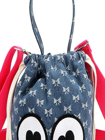 Drawstring Bucket Bag — detail view — Livostyle