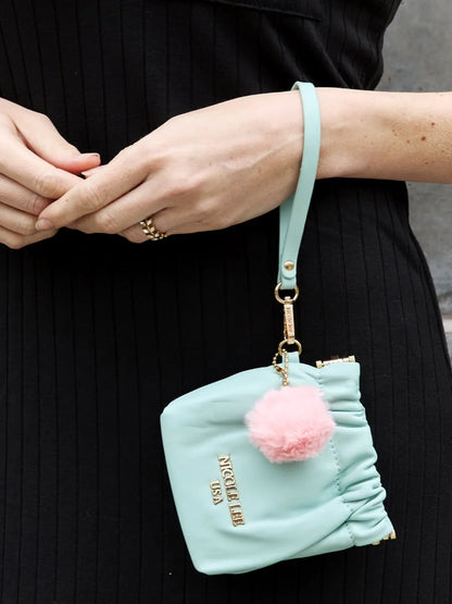 Faux Leather Pouch — detail view — Livostyle