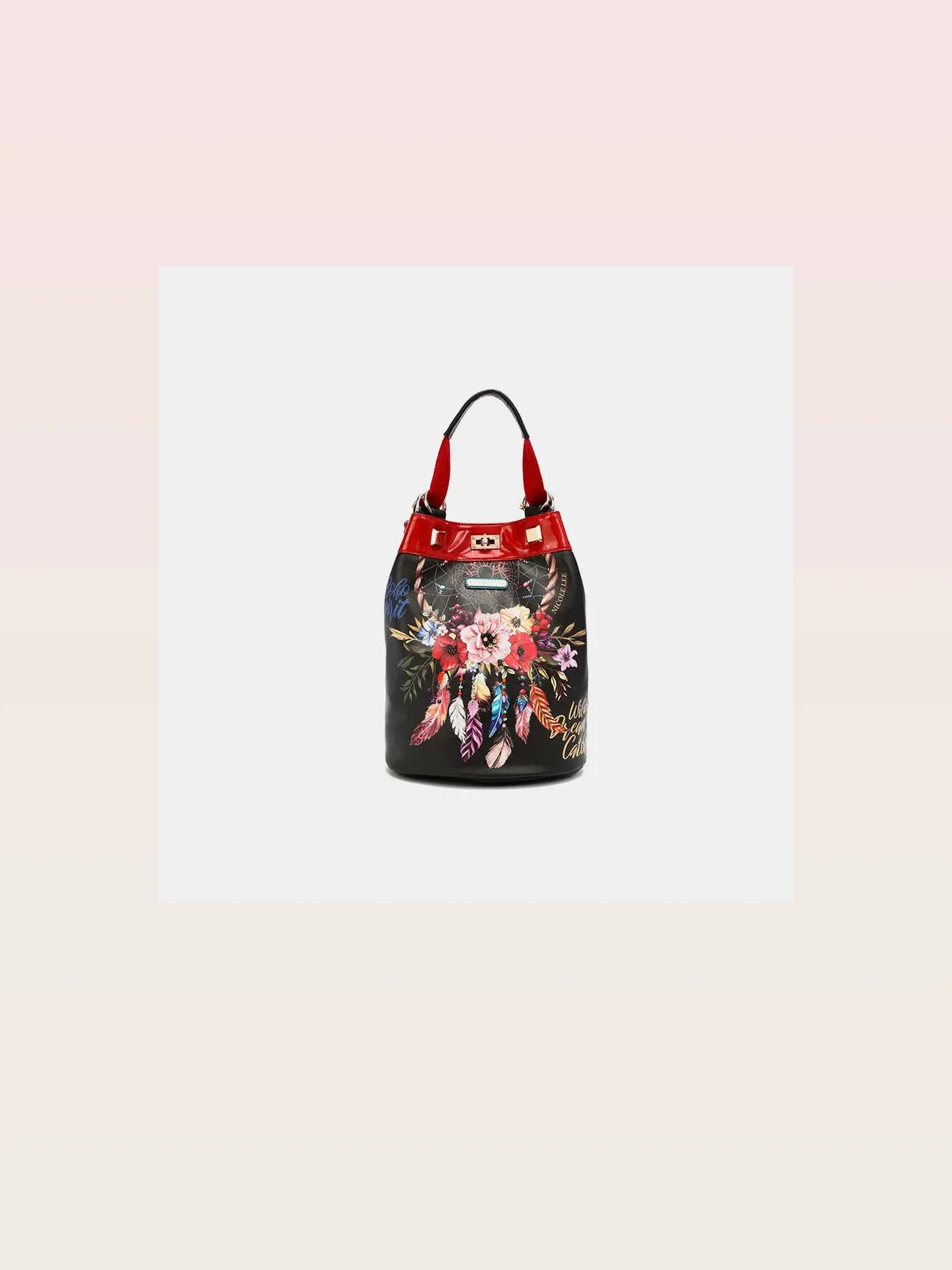 Flower Pattern Adjustable Strap Backpack Bag — styled showcase — Livostyle