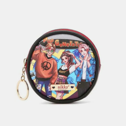 Keychain Round Coin Purse — square view — Livostyle