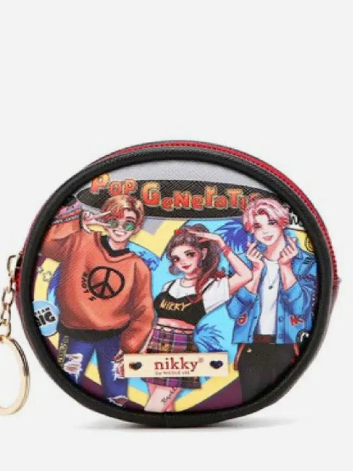 Keychain Round Coin Purse — detail view — Livostyle