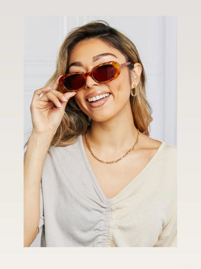 Oval Full Rim Sunglasses — styled showcase — Livostyle