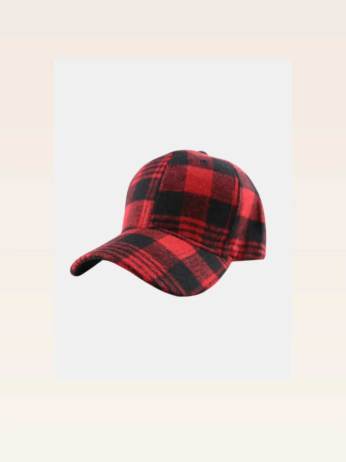 Plaid Adjustable Cotton Baseball Cap — styled showcase — Livostyle