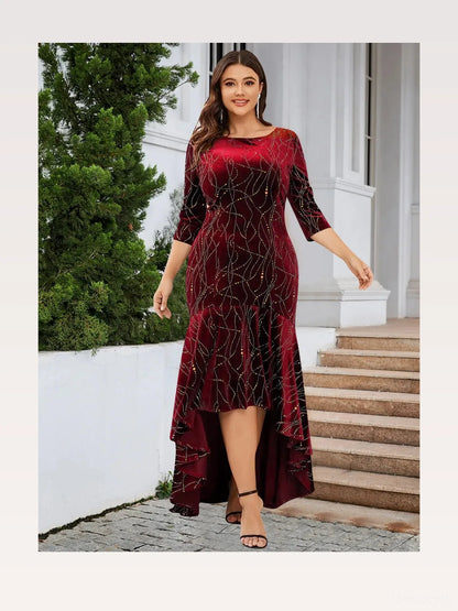 Ruffle Hem High-Low Dress — styled showcase — Livostyle