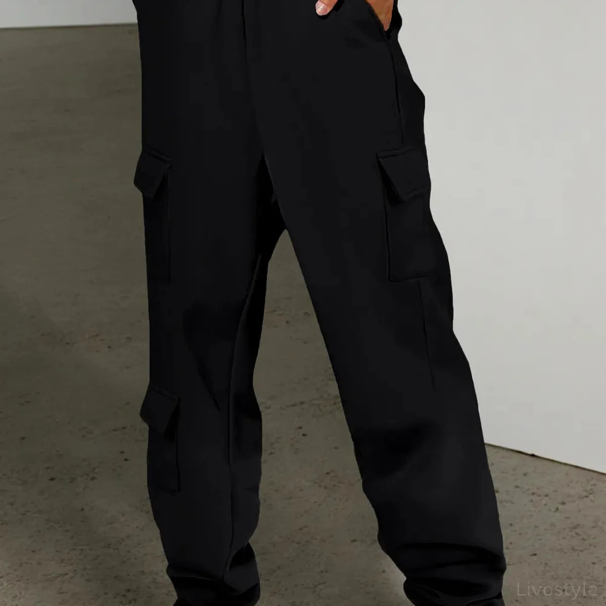Pocketed Elastic Waist Active Joggers — square view — Livostyle